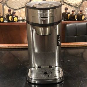 Hamilton beach one cup coffee maker.